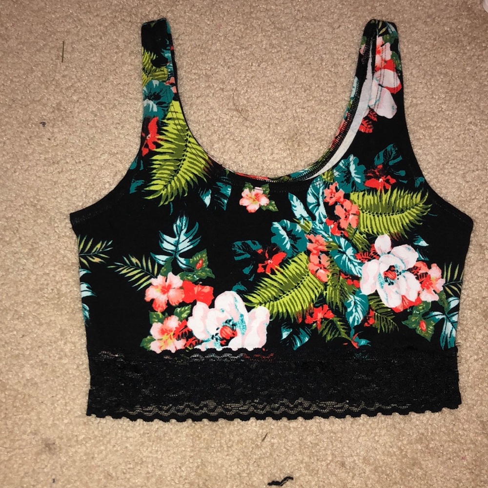Floral crop top